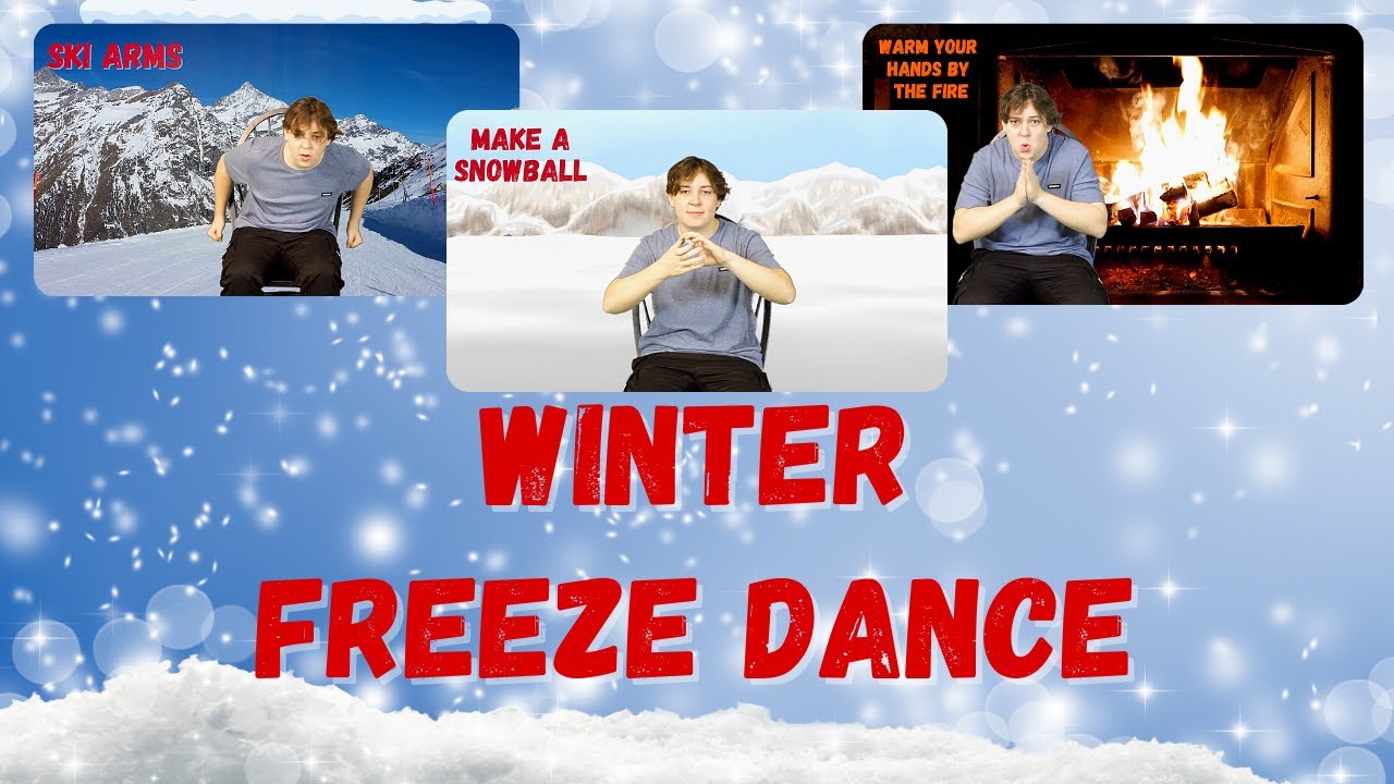 Winter Freeze Dance | Seated Freeze Dance | Movement Break