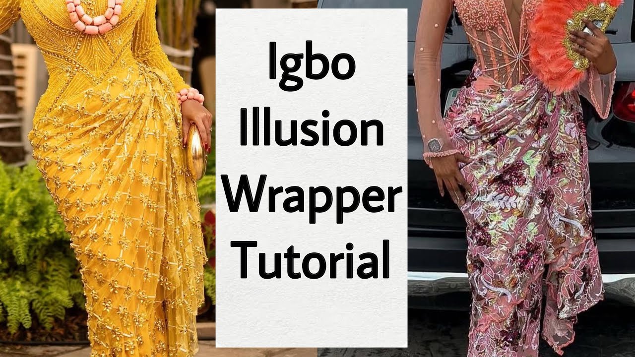 EASY WAY TO DRAPE IGBO WRAPPER GEORGE step by step | New update for beginners | no pattern needed