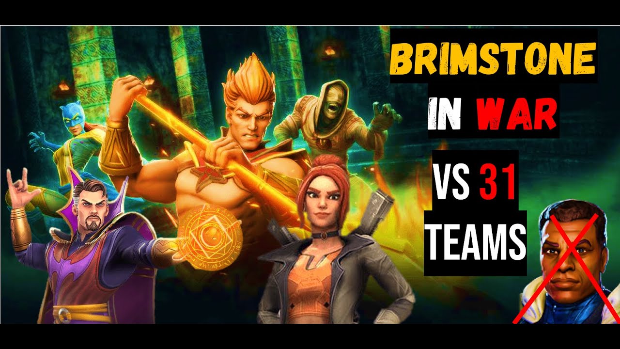 Brimstone team in War VS 31 Teams  - Marvel Strike Force @if2pgames