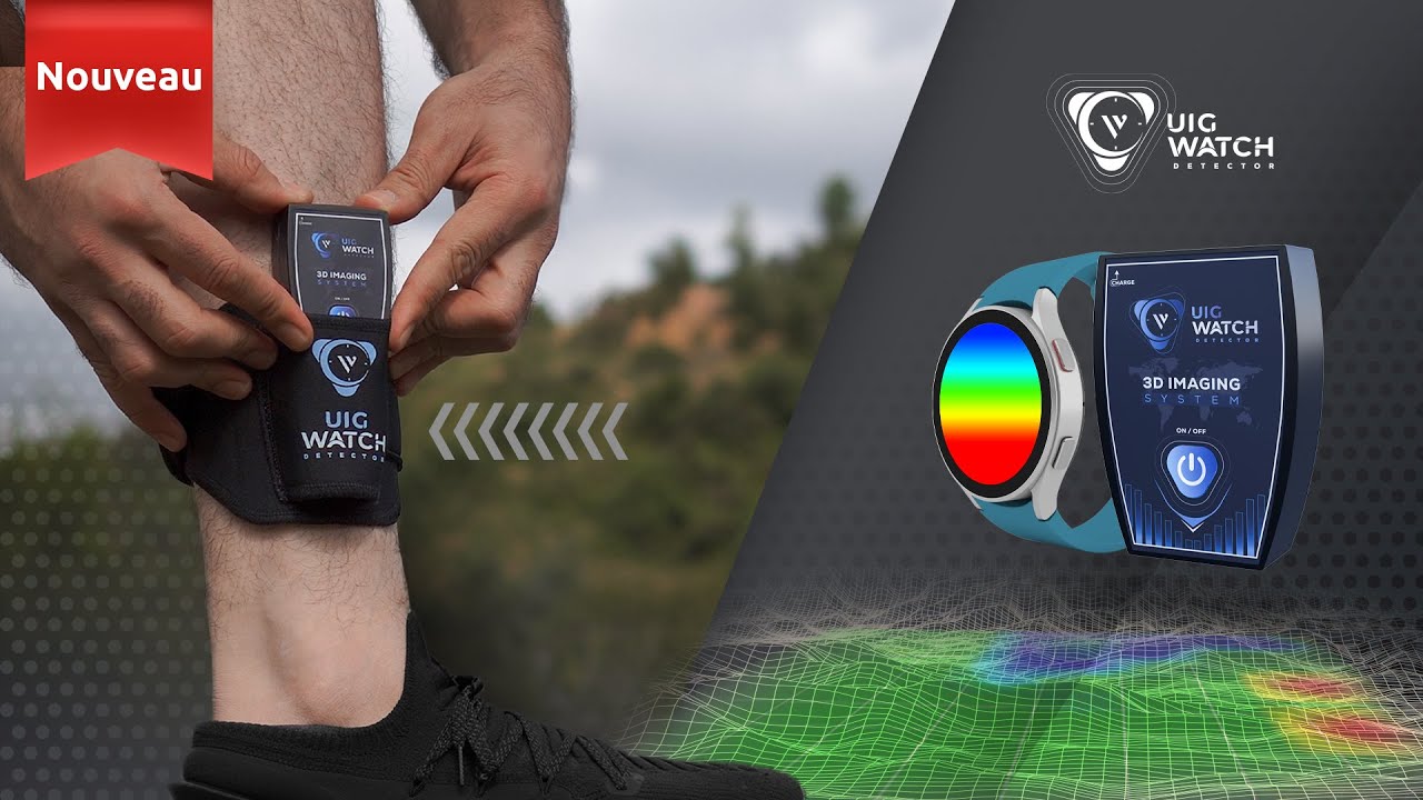 Le plus petit détecteur des vides, des trésors et des métaux précieux-UIG WATCH avec nanotechnologie