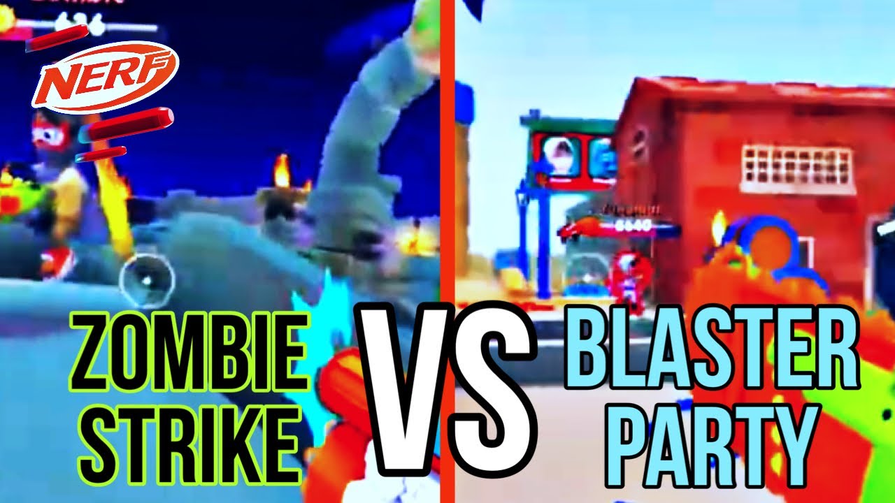 ZOMBIE STRIKE VS BLASTER PARTY EVENT! (NERF Superblast)