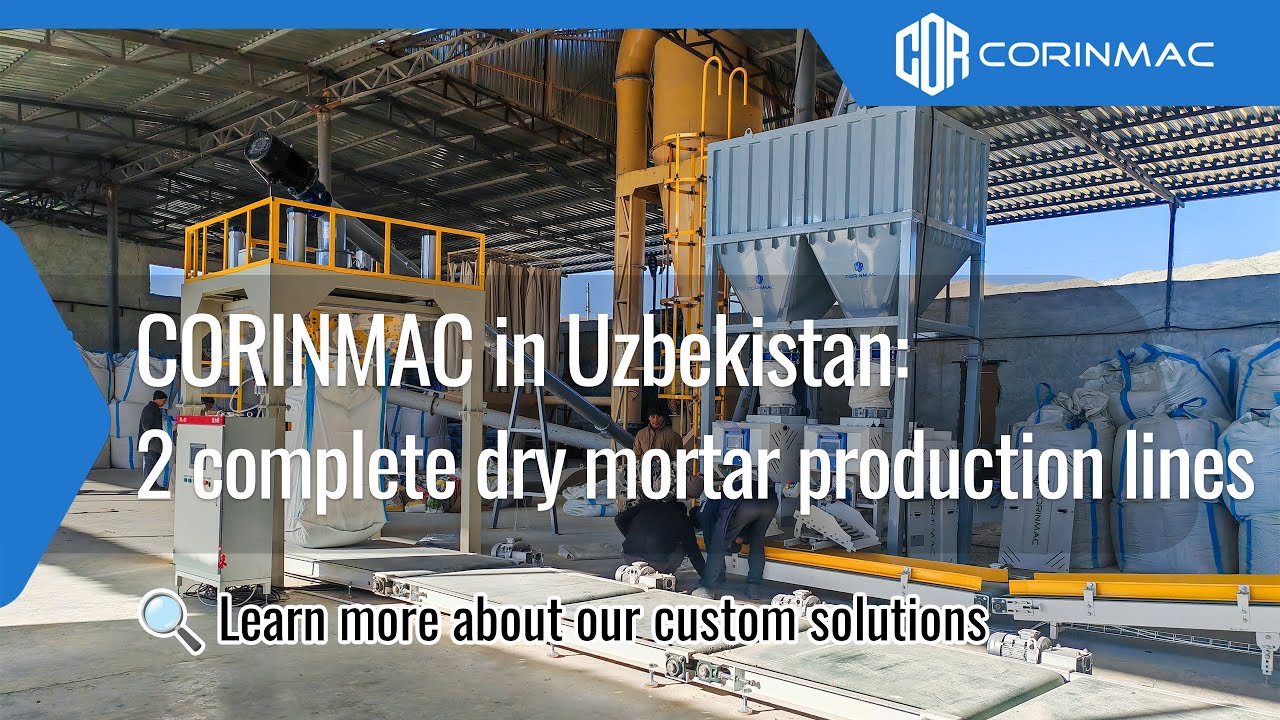 CORINMAC in Uzbekistan: 2 Complete Dry Mortar Production Lines Delivered!