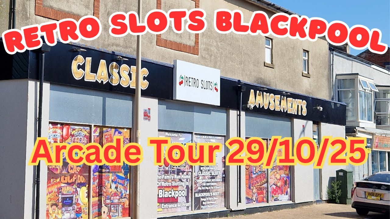 Retro Slots Blackpool Arcade Tour Walk Around