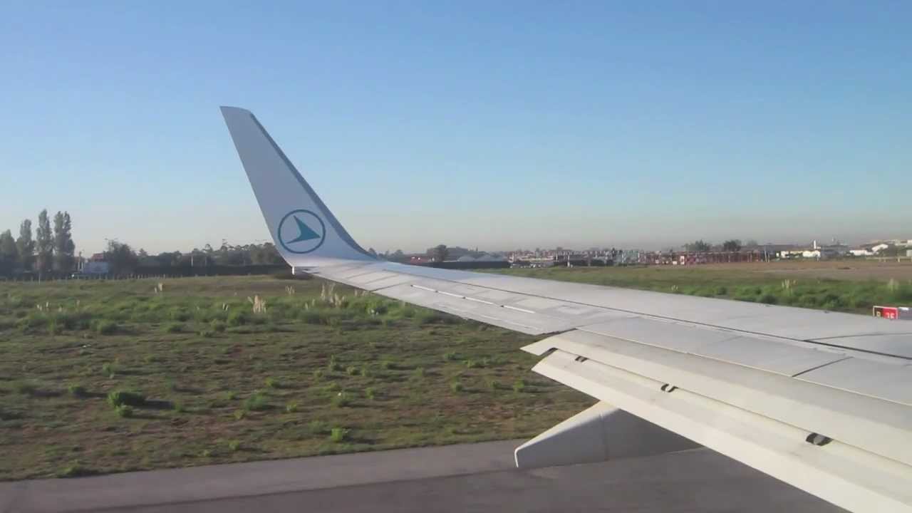 From Porto to luxembourg with Luxair 737-700(LX-LGR) Full Flight
