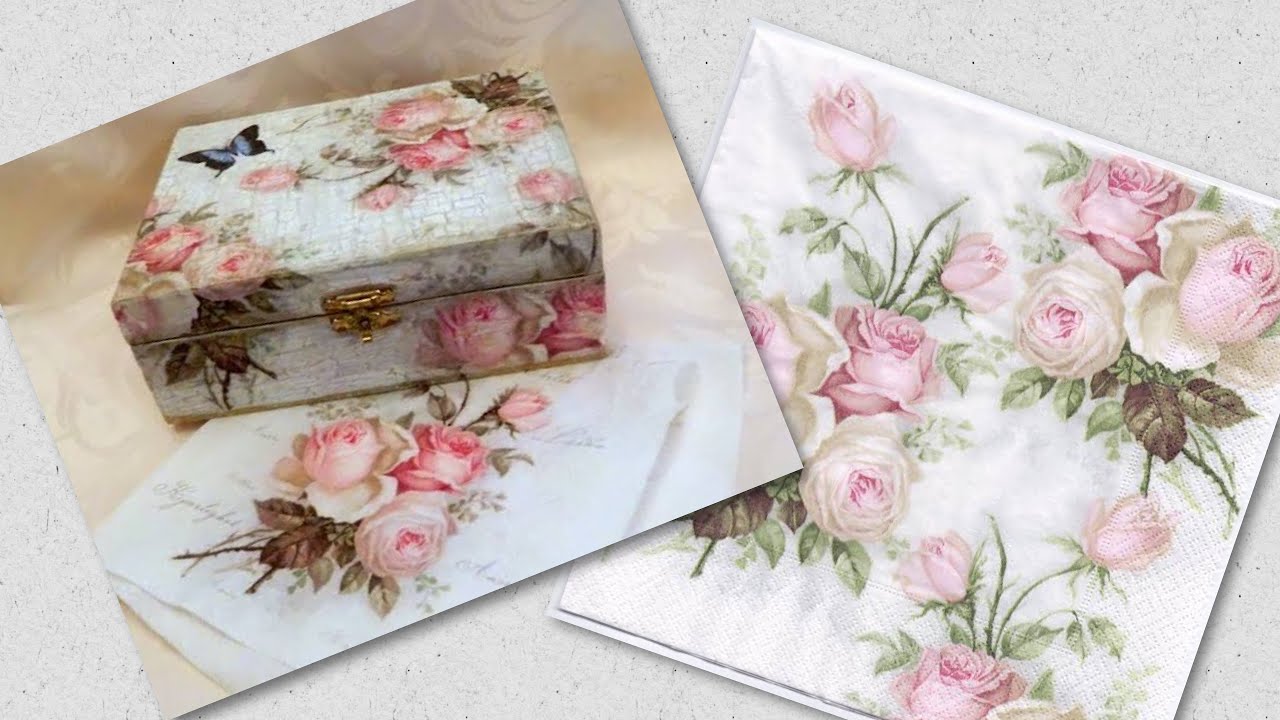 طريقة سحرية تخفيف ورق A4   .. بديل مناديل الديكوباج .. Decoupage paper diy لعمل ديكوباج