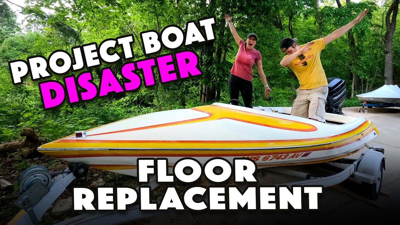 Replacing A Project Boat Floor in 1 AFTERNOON - Guess What Happened Next