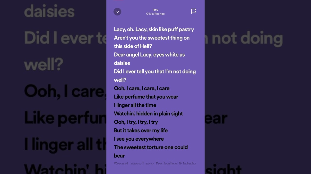 Olivia Rodrigo - lacy #hits #tiktok #spotifylyrics #trending #newmusic #shorts #music #oliviarodrigo