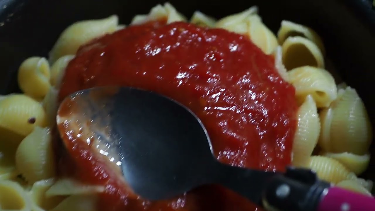 Un plat de pâtes, bien assaisonné (0808)