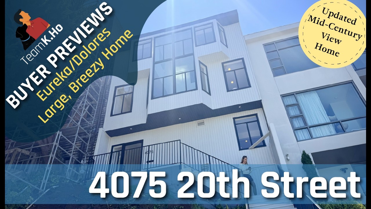 Zapowiedź dla kupujących: 4075 20th Street, widokowa posiadłość z połowy wieku, 4,295 mln USD, 4 ...