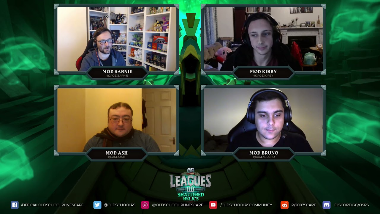 OSRS Dev QA VOD - 2022.02.03 - OSRS Modcast Q&A with Mods Sarnie, Kirby, Ash & Bruno