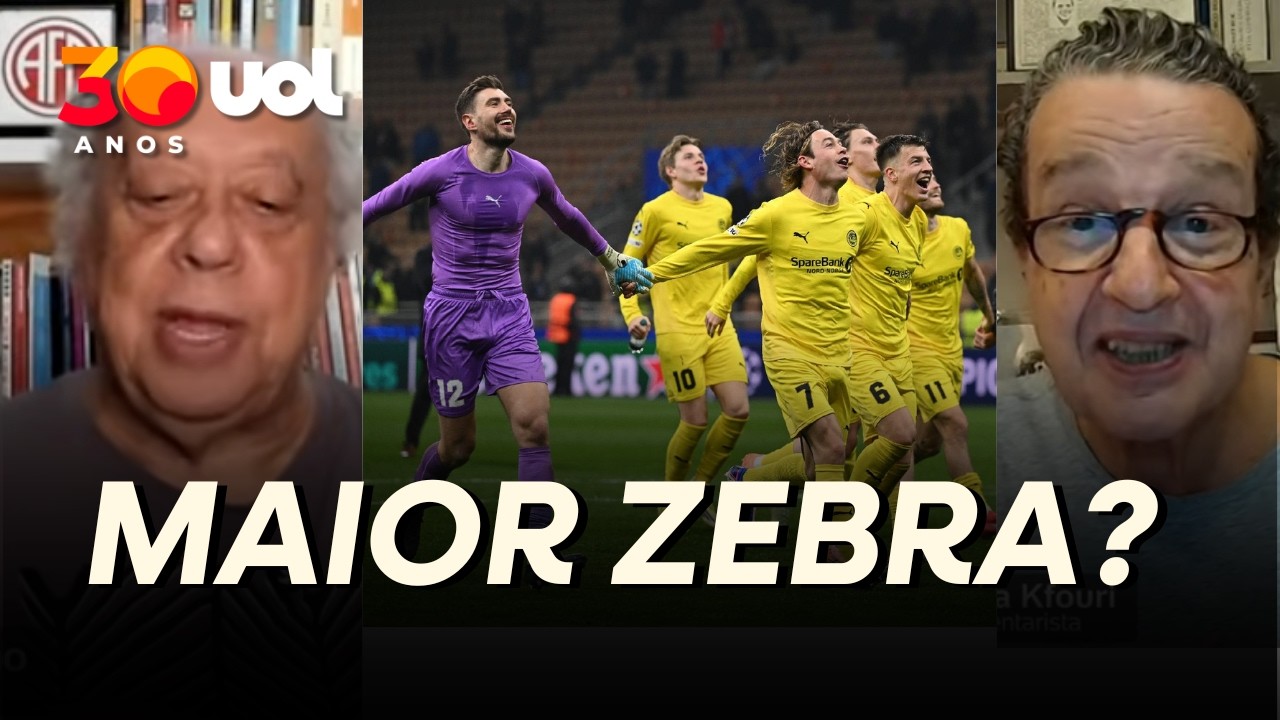 MAIOR ZEBRA DA CHAMPIONS? COLUNISTAS DEBATEM VITÓRIA DO BODO/GLIMT SOBRE A INTER DE MILÃO!