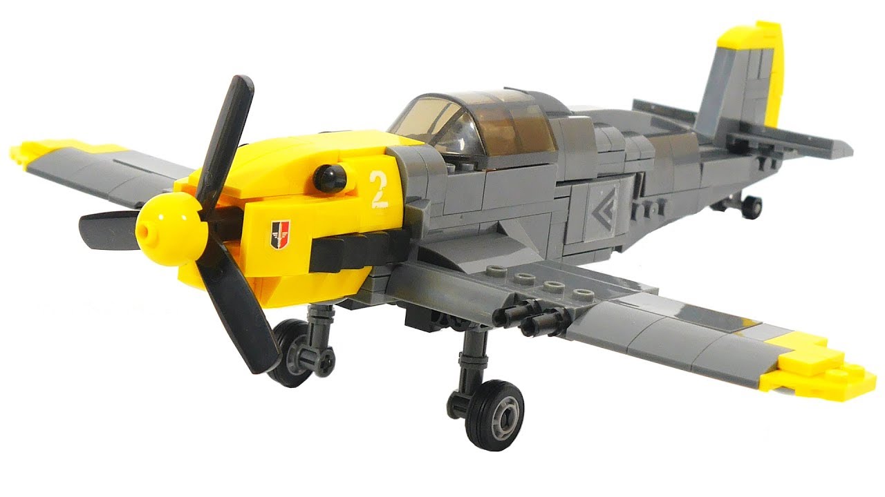Sluban WWII M38-B0692 aircraft Messerschmitt Bf.109 | Military Lego Speed Build Review