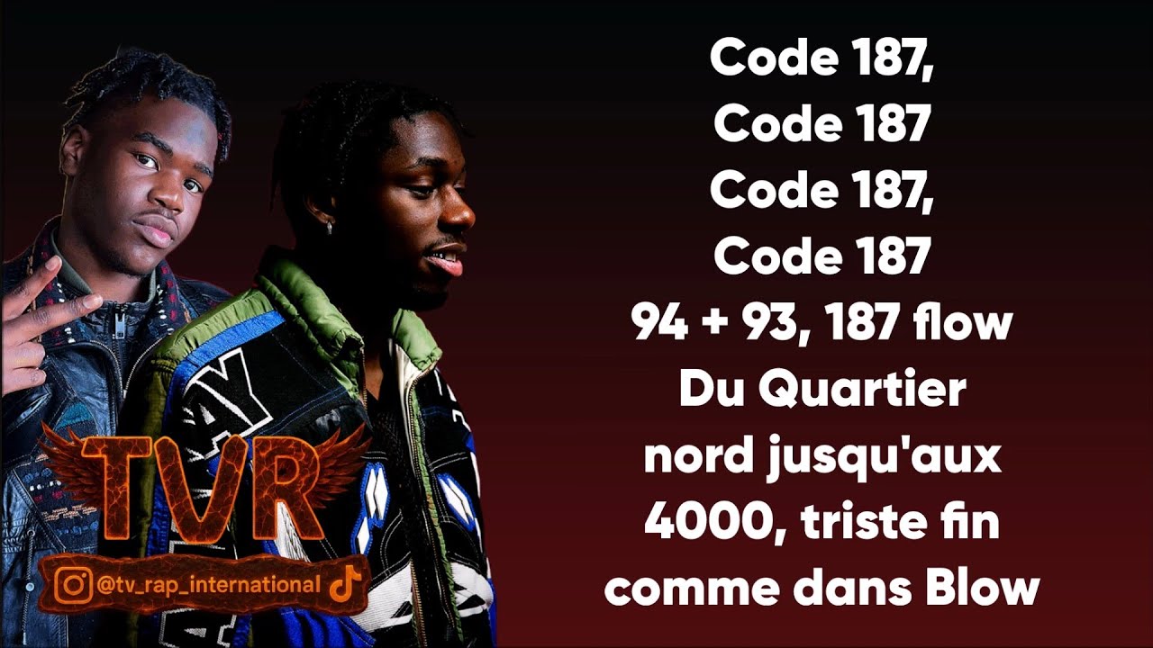 Tiakola x Genezio - Code 187 (Paroles/Lyrics)