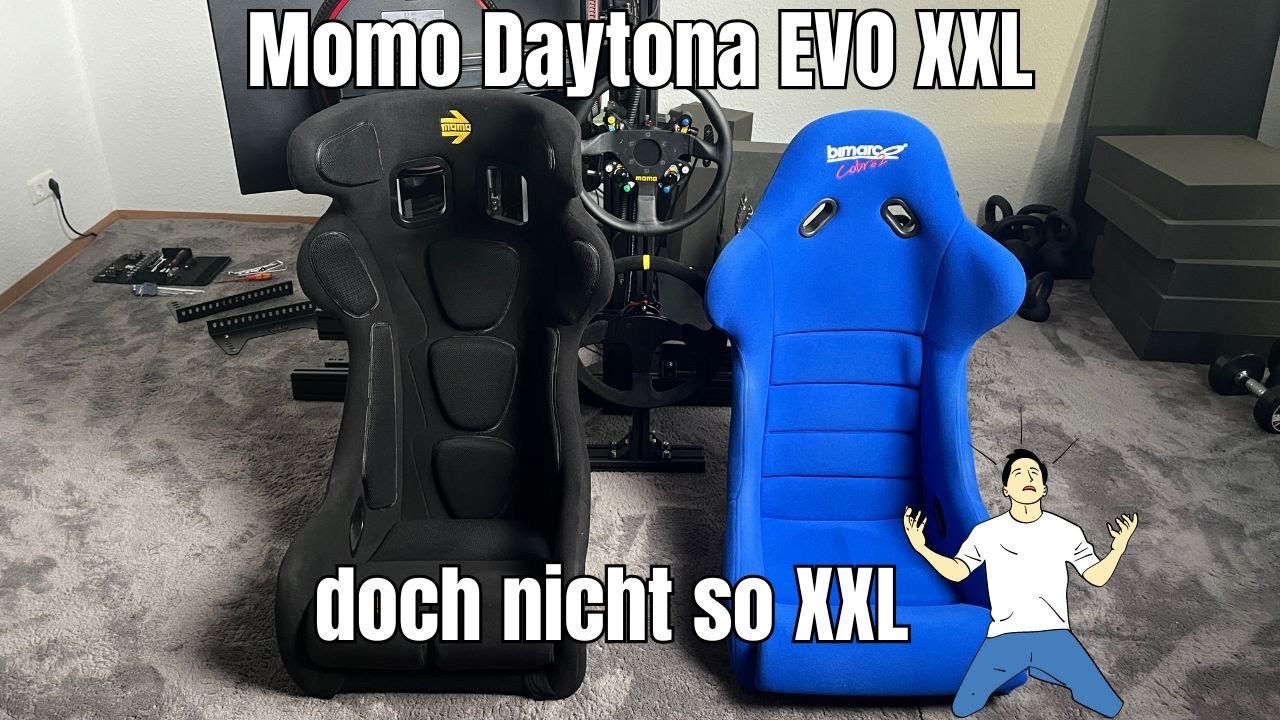 Momo  Daytona EVO XXL Rennsitz - Qualit&auml;t und Passform - trotz XXL sehr eng!