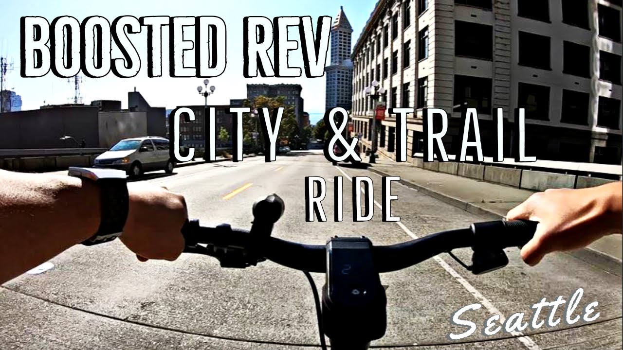Boosted Rev Ride in the City | Electric Scooter in Seattle *First YouTube Video 2019*