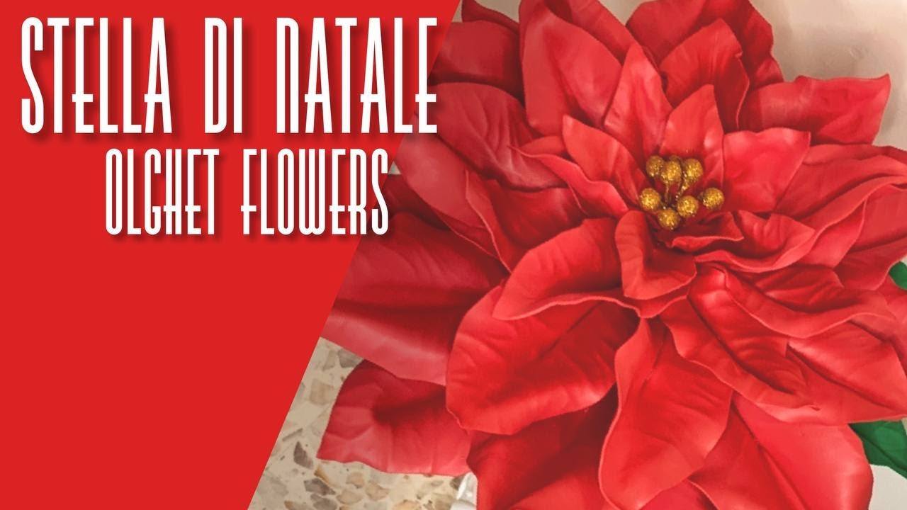 Creiamo una Stella di Natale in gomma eva 🌟 #faidate #stelladinataleingommaeva #gommaeva #natale