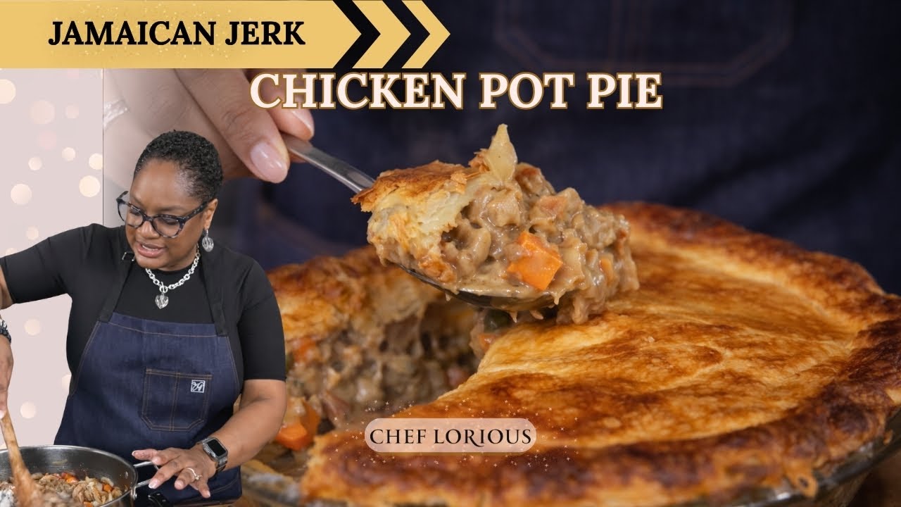 🥧 Jerk Chicken Pot Pie | Calibama Comfort with a Kick