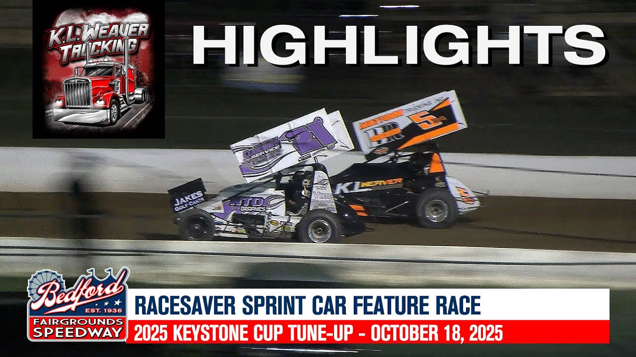 Гонка RACESAVER Sprint Car Feature Race | 18 октября 2025 г. | Bedford Speedway