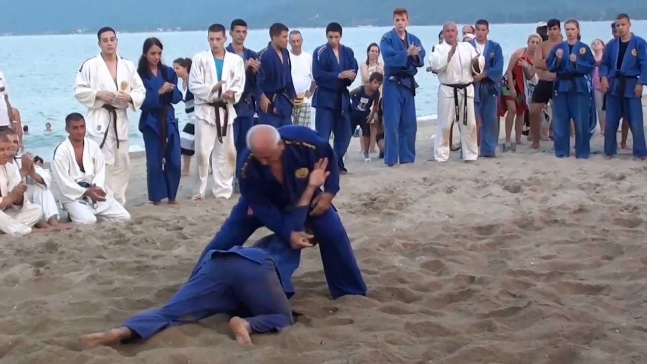 Best self-defense in the sand on the beach-REAL AIKIDO!!!
