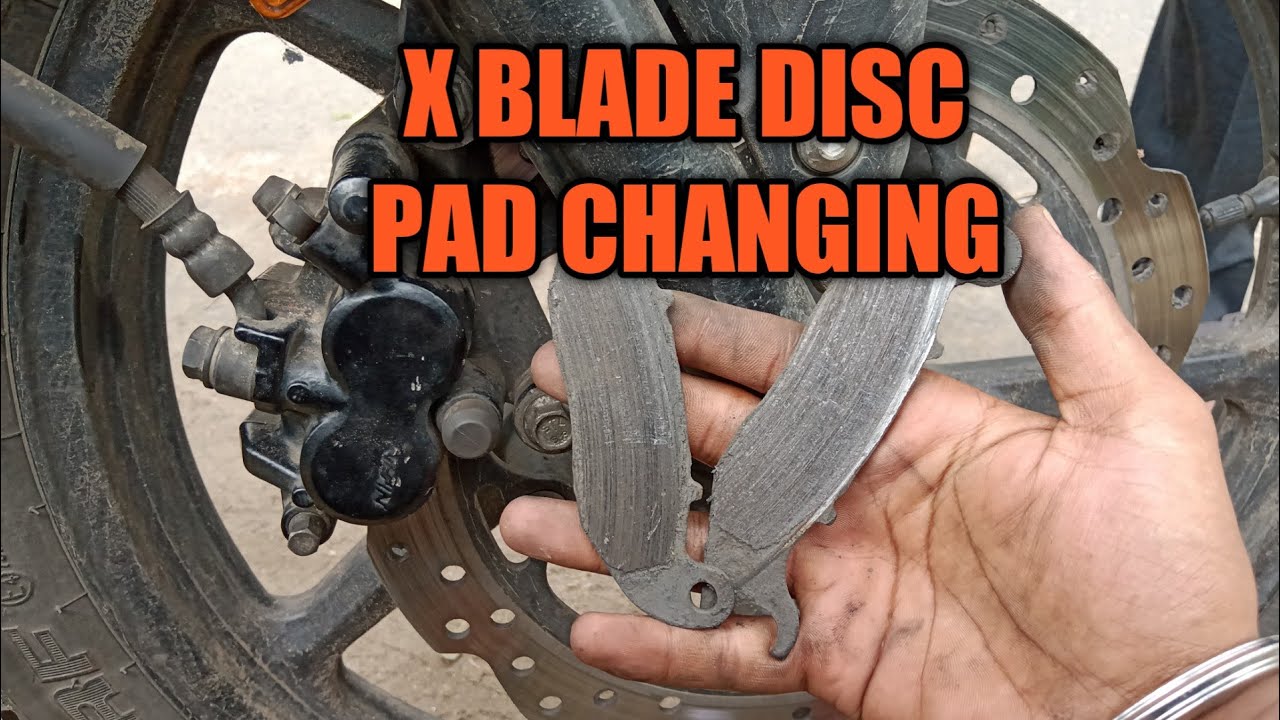Disc pad changing in X blade 2020