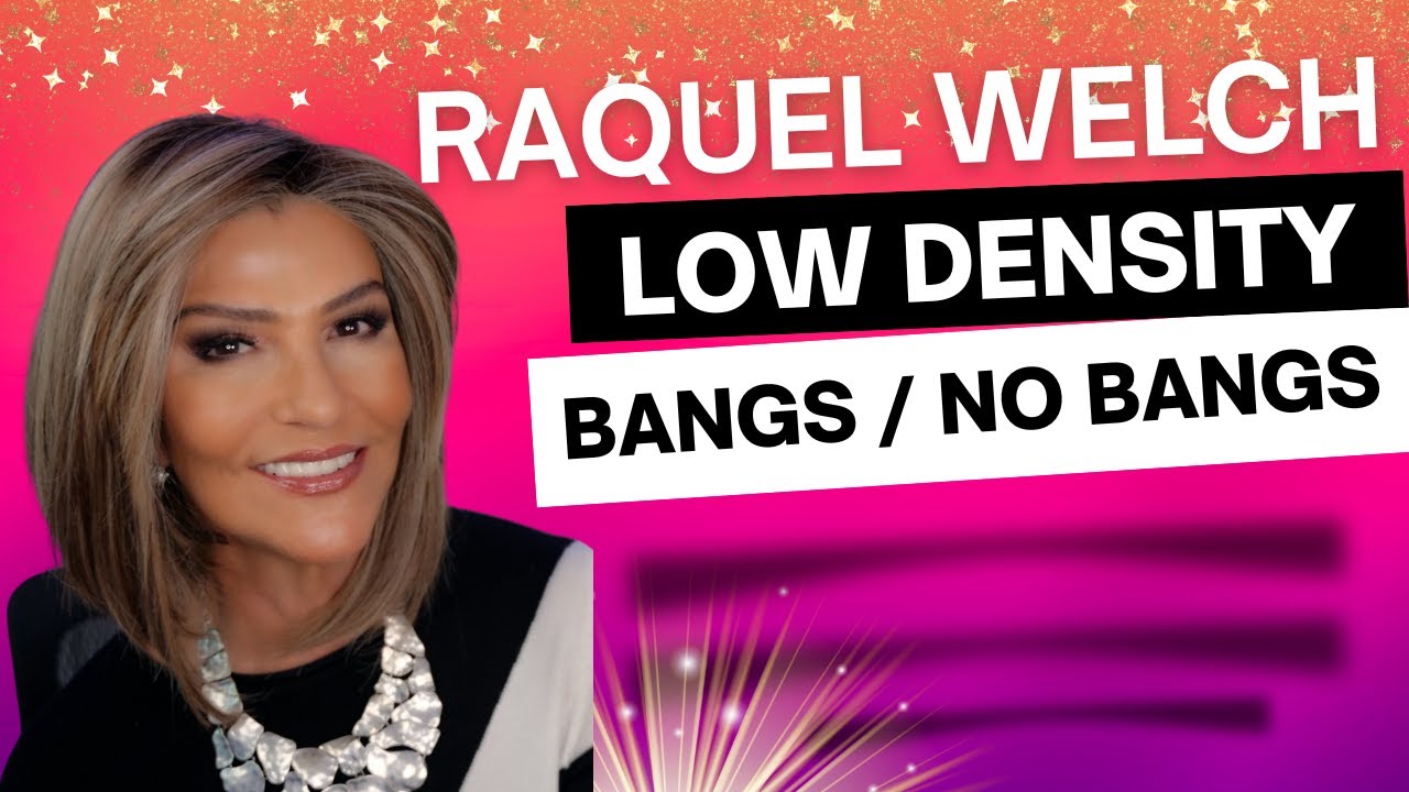 Raquel Welch STRAIGHT TO CAMERA ~ Wig With Bangs or No Bangs ~ Low Density Bob
