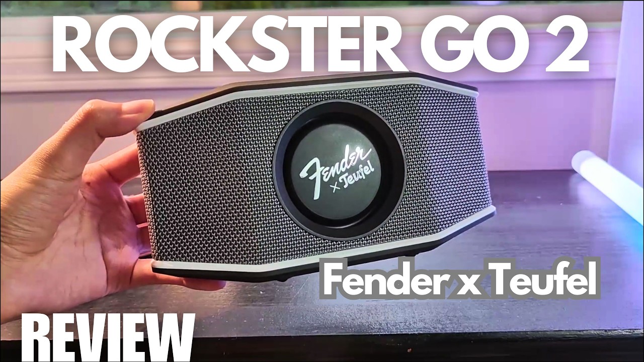 REVIEW: Fender x Teufel ROCKSTER GO 2 Portable Bluetooth Speaker - Retro Classic Style!