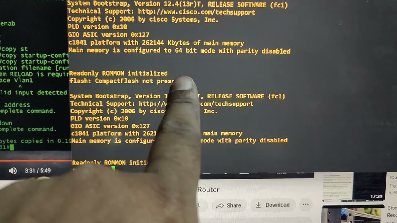 Reset Cisco 1841 Router without Break Key
