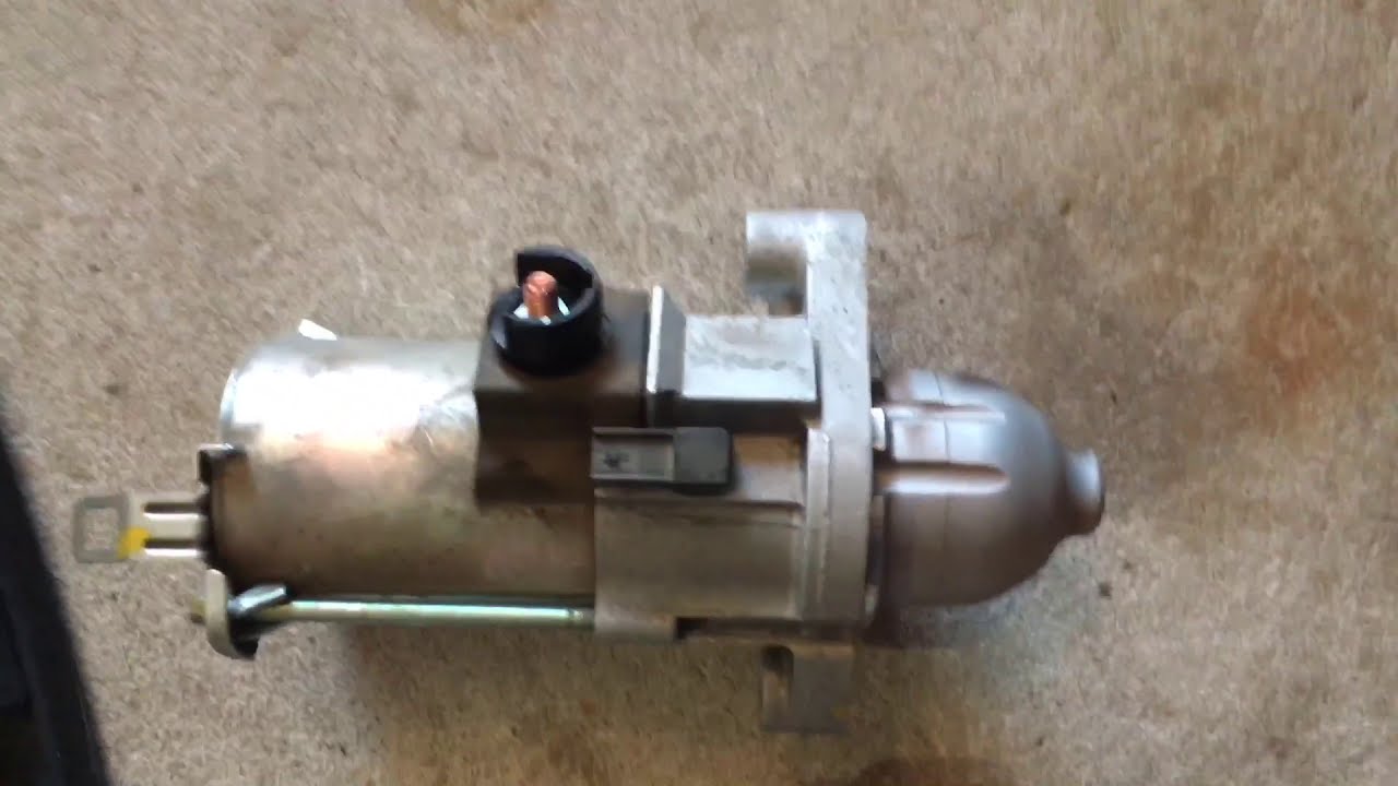 2008 Honda Accord starter replacement, four-cylinder, new starter