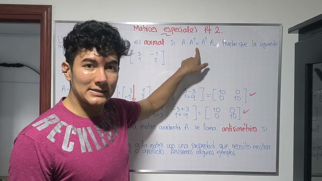 Clases de álgebra lineal: 42- matrices especiales, parte 3.