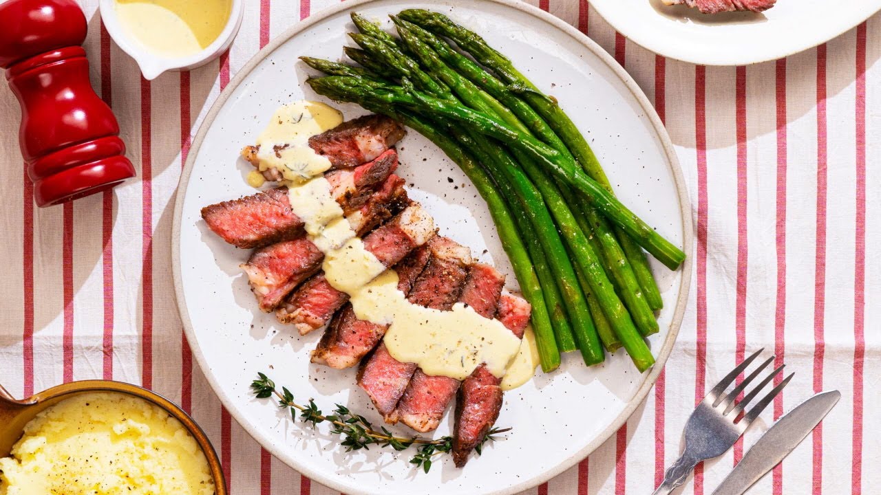 ThinQ Recipe | LG Original Series #02 Air Sous Vide Steak with Asparagus