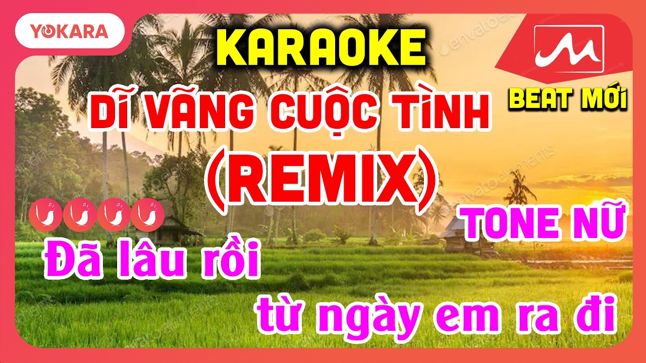 KARAOKE Dĩ Vãng Cuộc Tình (REMIX) - TONE NỮ | BEAT MỚI DỂ HÁT | YOKARA MOCTV