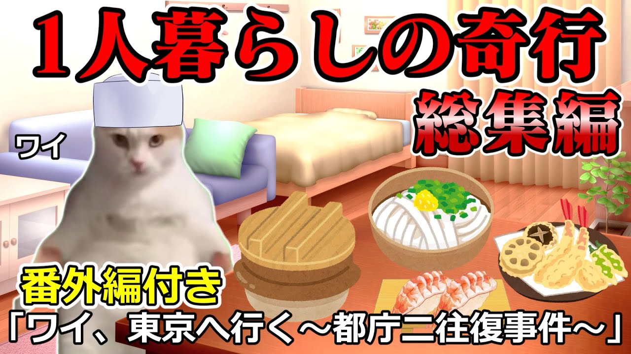 【番外編付】一人暮らしの奇行の瞬間まとめてみたwww【総集編】 #猫ミーム #猫マニ