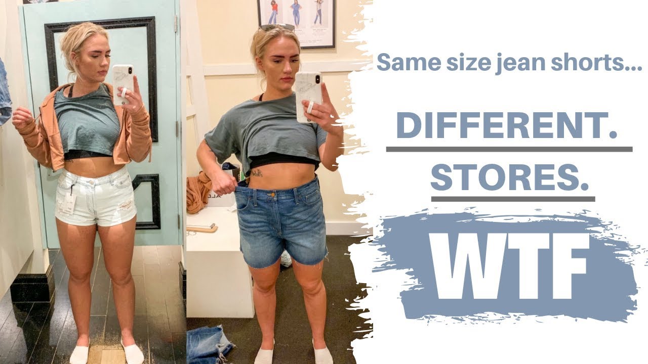 I Tried On the Same Size Jean Shorts in Different Stores