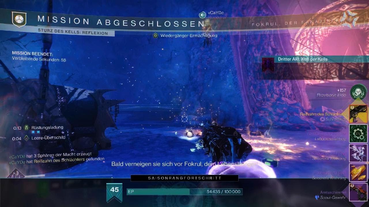 Sturz des Kells - Reflexion AKT3 EXOMISSION - Destiny 2