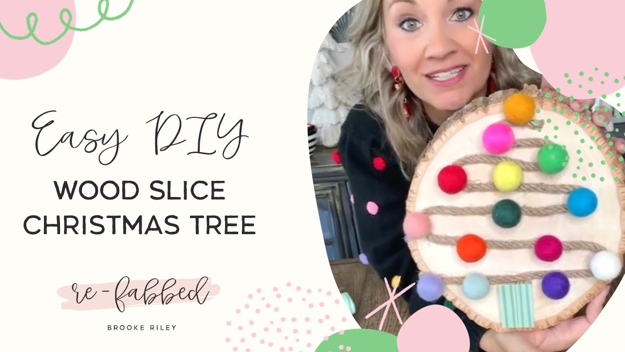 Wood Slice Christmas Decoration Tutorial