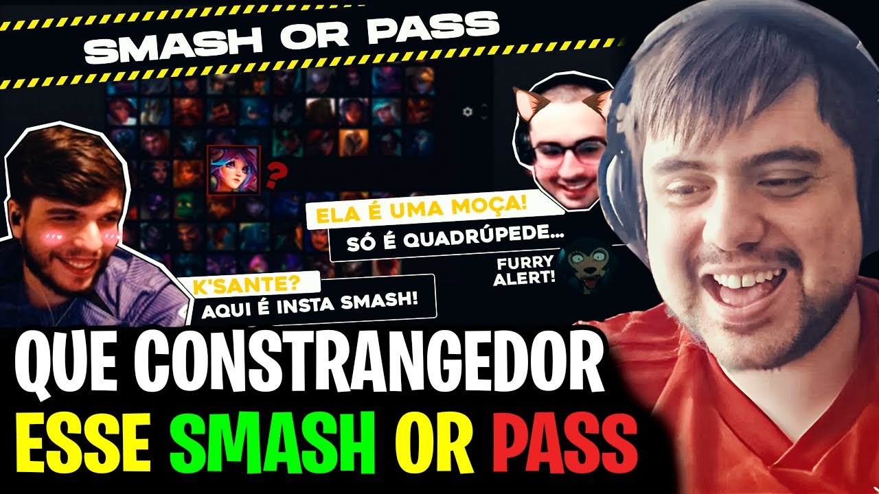 🚨 REDBERT E SHINI FAZEM SMASH OR PASS DE CAMPE&Otilde;ES DO LOL! TOCKERS REAGE E OPINA SOBRE