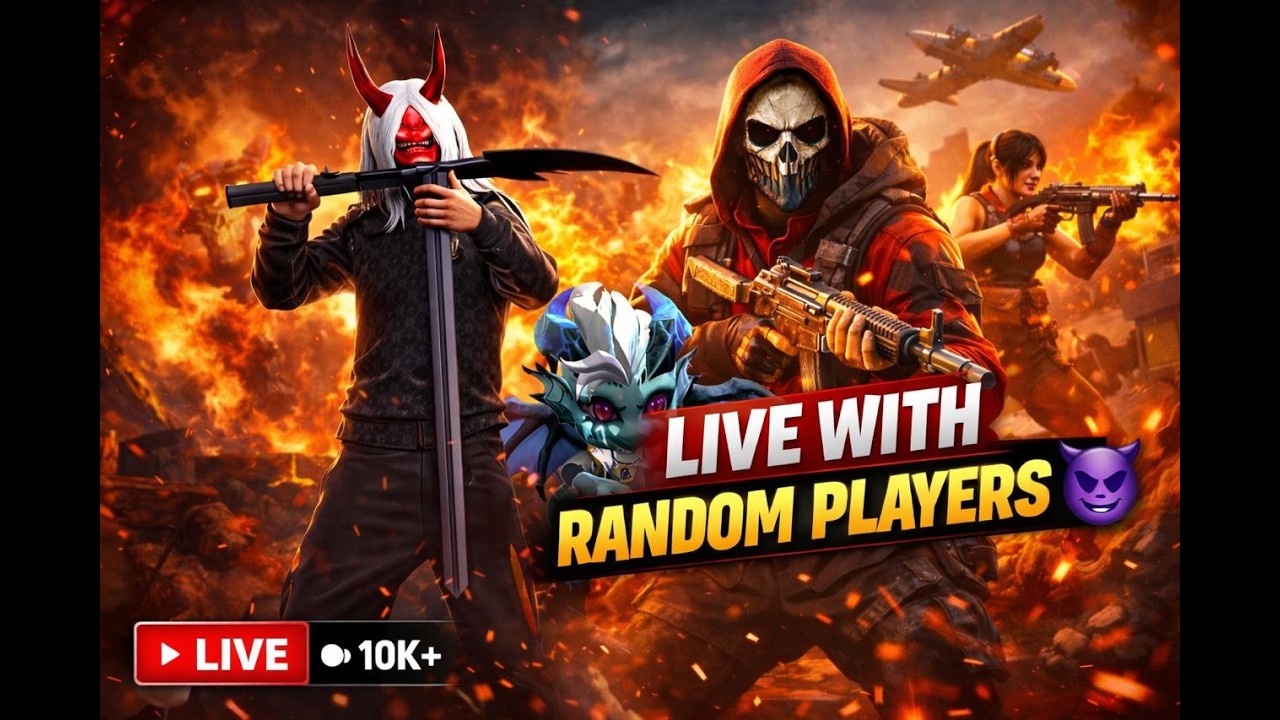 GUILD TEST WITH RANDOM PLAYERS #freefirelive  #shortsfeed  #shortlive  #virticallive