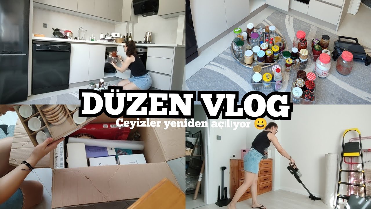 MUTFAK DÜZENLEME | ASMR KAVANOZLARI DÜZENLİYORUZ 🦋 KİLER DOLABI DÜZENLEME