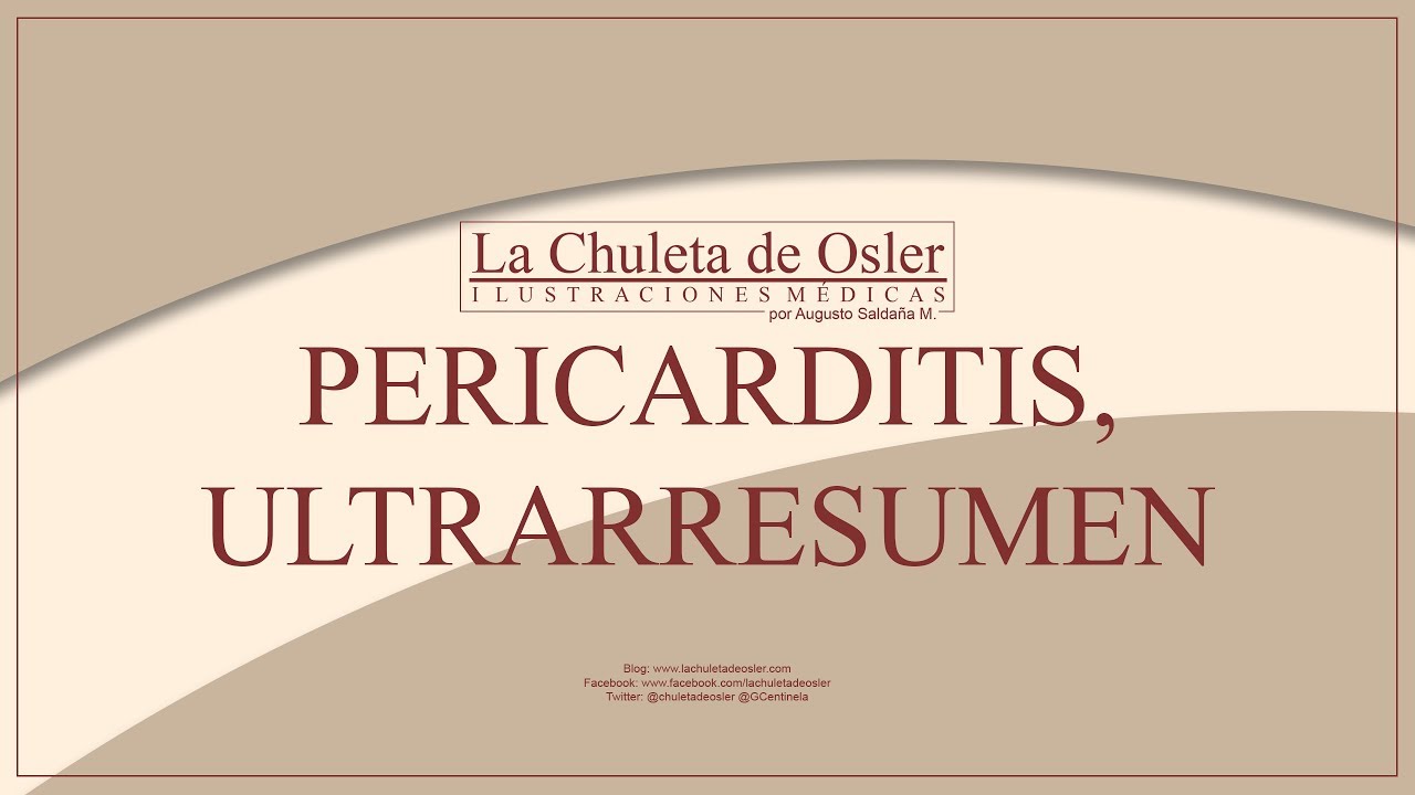 Pericarditis: Ultrarresumen