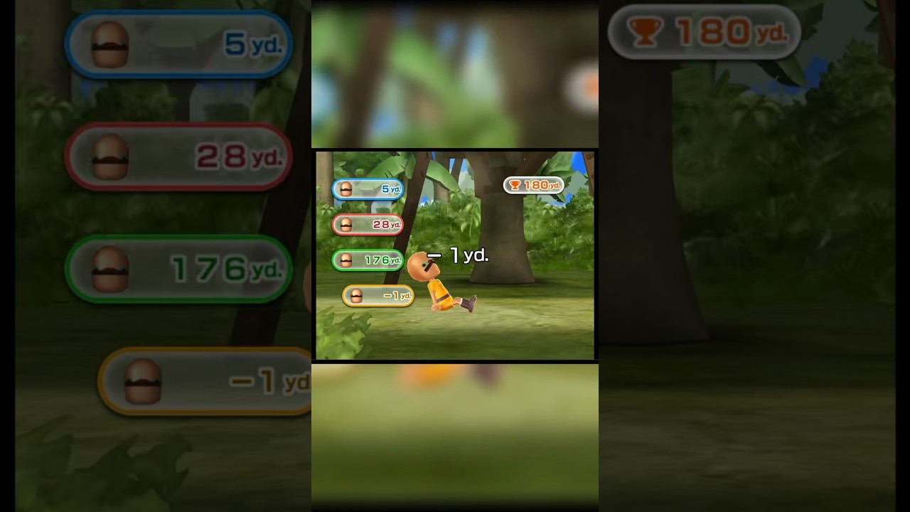 How far can you go BACKWARDS? #wiiparty #minigame #shorts
