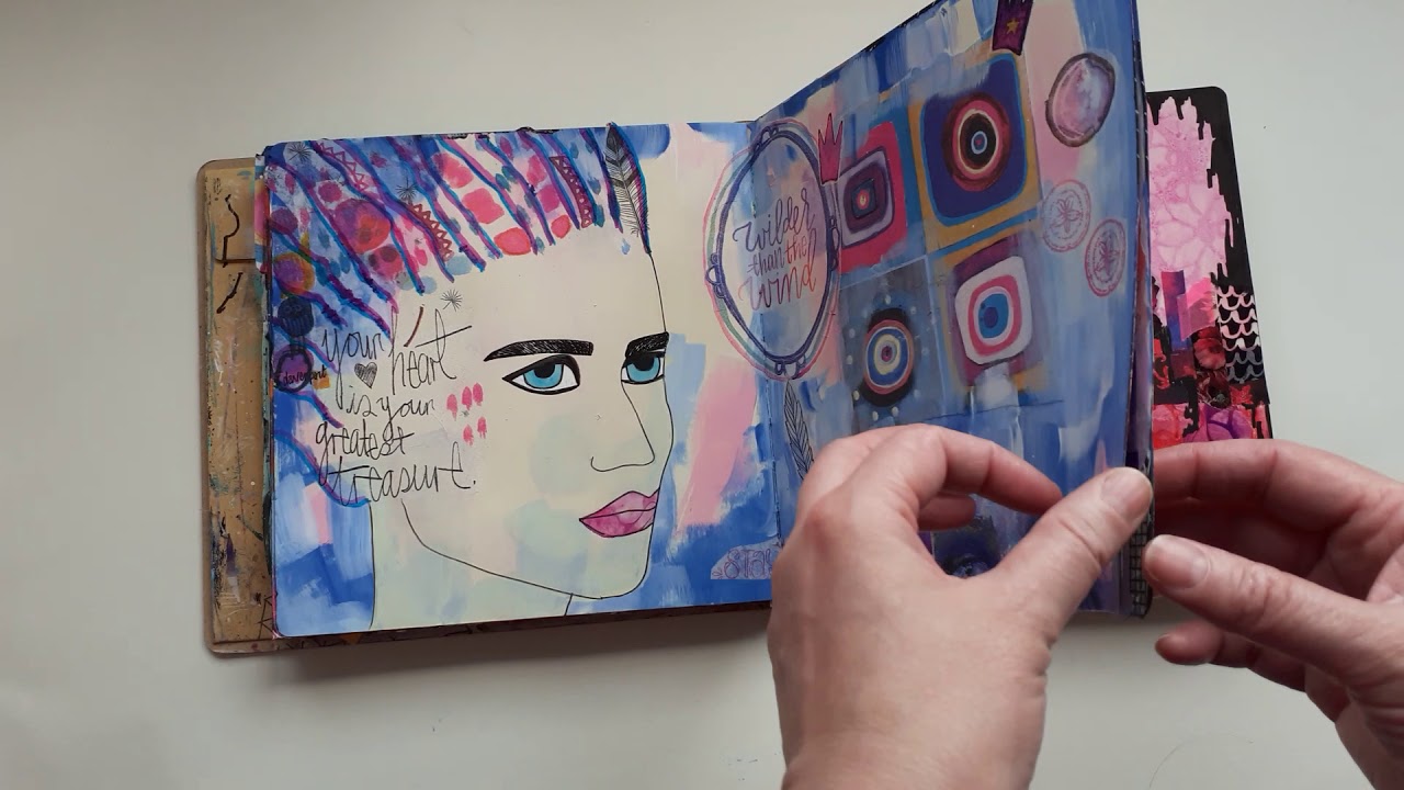 Dylusions Square Art Journal Sketchbook Flip 2019