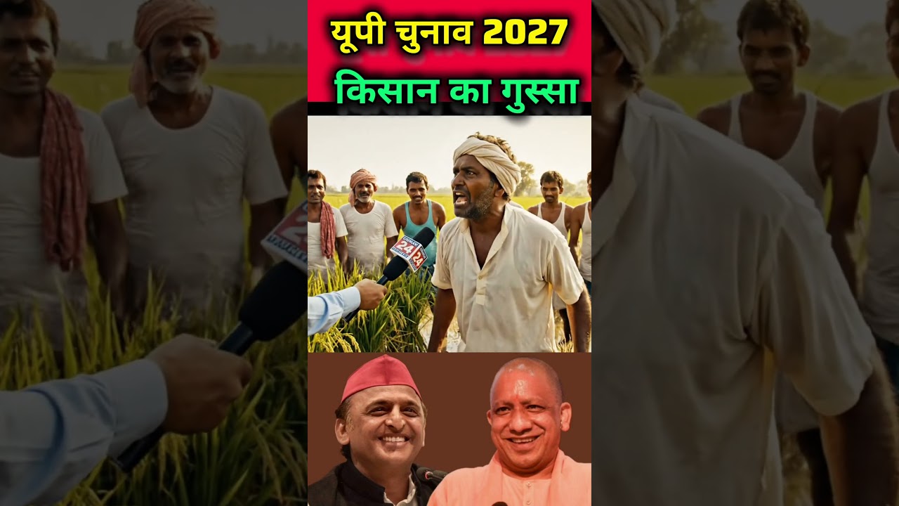 यूपी चुनाव 2027 किसान का गुस्सा #akhileshyadav #samajwadiparty #congress #mahagathbandhan #upnews