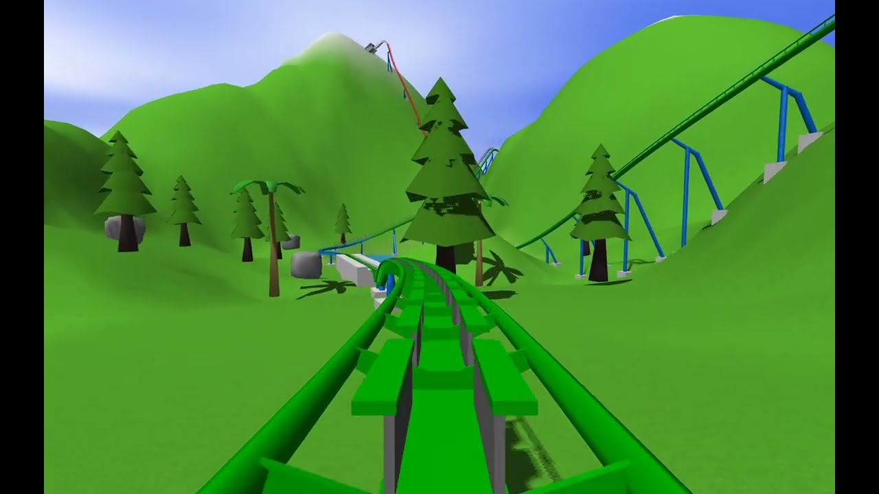 Mountain roller coaster (My creation) | Ultimate Coasters 2 ⛰️ 