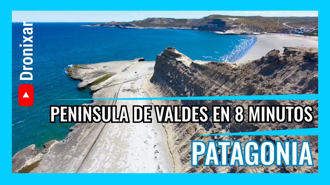 Penísinsula Valdes en 8 minutos - Puerto Madryn - Piramides - Caleta - Pardelas y mas - 4K 📺