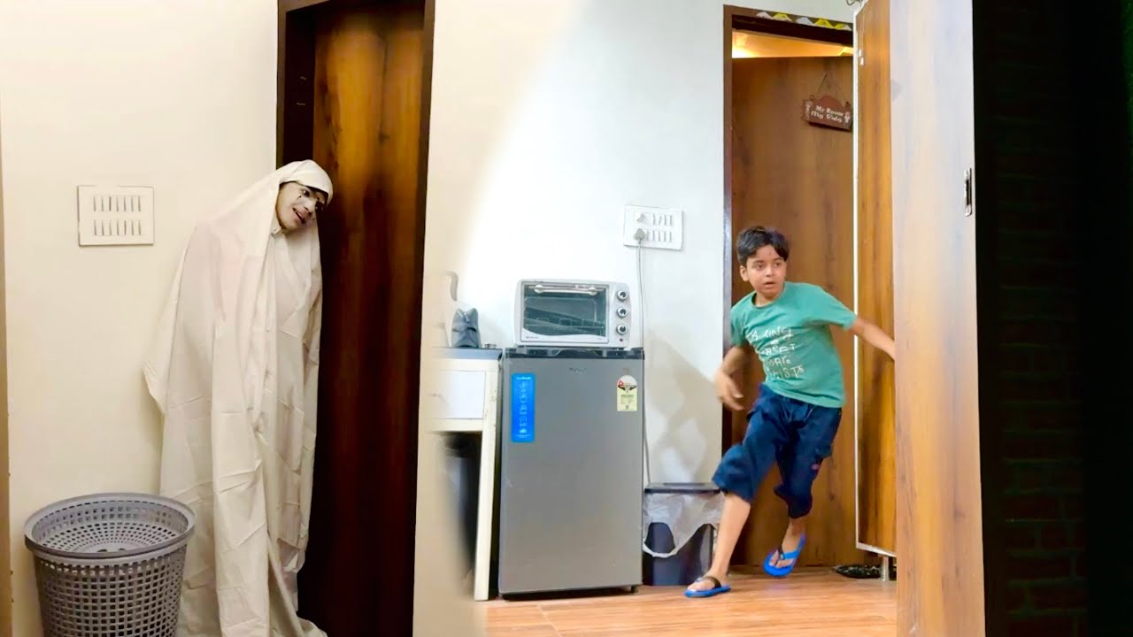 Ghost prank on madhav😱drr gya