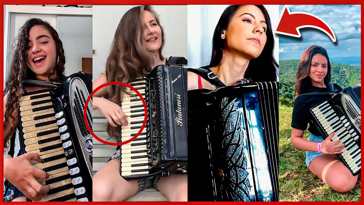 Olha o que ELAS fazem na SANFONA!!! Mulher solando na sanfona.