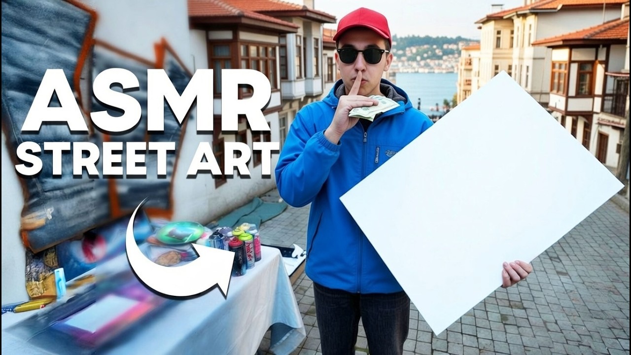I Filmed ASMR Street Art in Istanbul...
