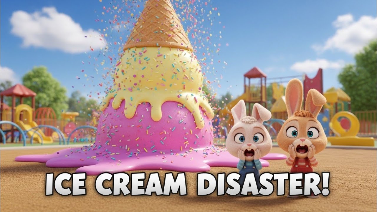 OMG! Giant Ice Cream Explosion! 🍦😱 | Funny Kids Cartoon Adventure