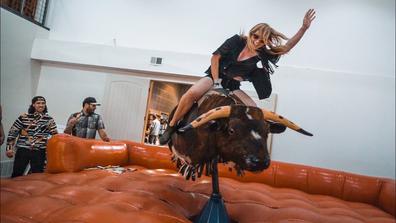 a MECHANICAL BULL in my OFFICE!!