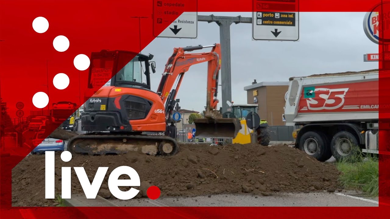 LIVE Ancora allagamenti nel ravennate, barriera in costruzione alle porte di Ravenna